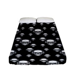 Skullmusician Fitted Sheet (full/ Double Size) by Sparkle