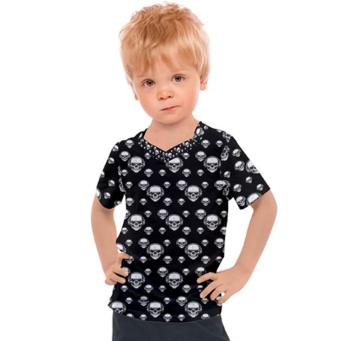 Skullmusician Kids  Sports Tee by Sparkle