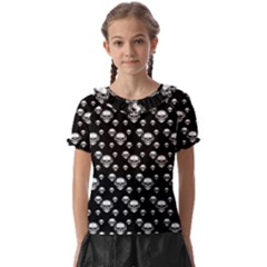 Skullmusician Kids  Frill Chiffon Blouse by Sparkle