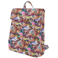 Retro Color Flap Top Backpack by Sparkle