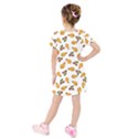 Oak Leaves And Acorns Kids  Short Sleeve Velvet Dress View2