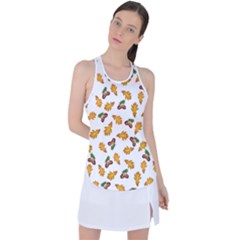 Oak Leaves And Acorns Racer Back Mesh Tank Top by SychEva