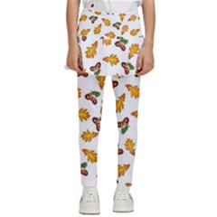 Oak Leaves And Acorns Kids  Skirted Pants by SychEva