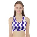 Illusion Blocks Sports Bra with Border View1