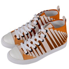 Lines Women s Mid-top Canvas Sneakers by Sparkle