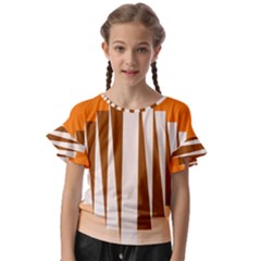 Lines Kids  Cut Out Flutter Sleeves by Sparkle