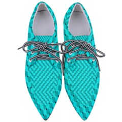 Illusion Waves Pattern Pointed Oxford Shoes by Sparkle