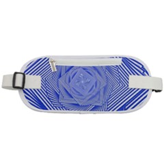 Illusion Waves Pattern Rounded Waist Pouch by Sparkle