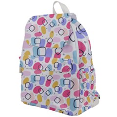 Abstract Multicolored Shapes Top Flap Backpack by SychEva