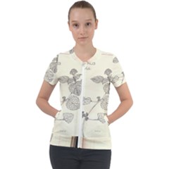 Lemon Balm Short Sleeve Zip Up Jacket by Limerence