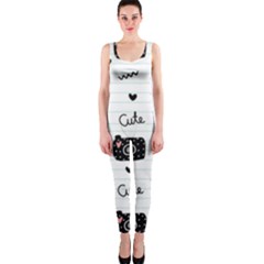 Cute Cameras Doodles Hand Drawn One Piece Catsuit by Sapixe