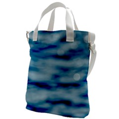 Blue Waves Abstract Series No5 Canvas Messenger Bag by DimitriosArt