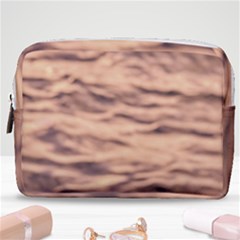 Pink  Waves Abstract Series No5 Make Up Pouch (medium) by DimitriosArt