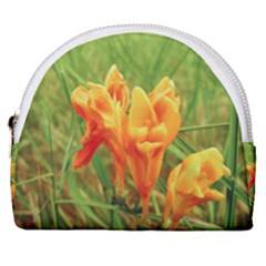 Orange On The Green Horseshoe Style Canvas Pouch by DimitriosArt