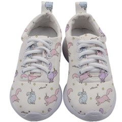 Unicorn Cats Pattern 2 Kids Athletic Shoes by Littlebird