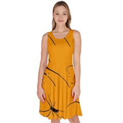 Scary Long Leg Spiders Knee Length Skater Dress With Pockets by SomethingForEveryone