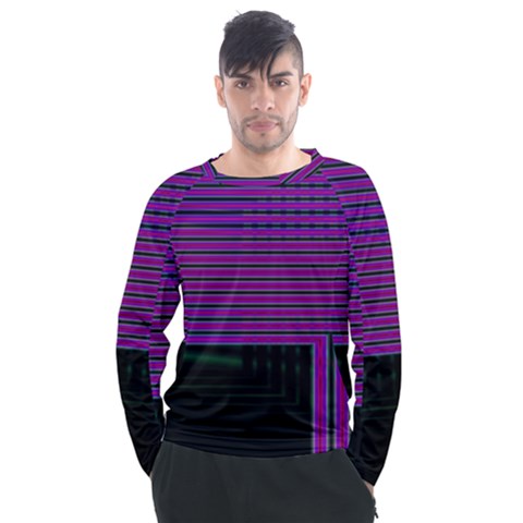 Gradient Men s Long Sleeve Raglan Tee by Sparkle