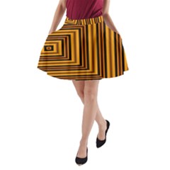 Gradient A-line Pocket Skirt by Sparkle
