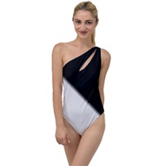 Gradient To One Side Swimsuit by Sparkle