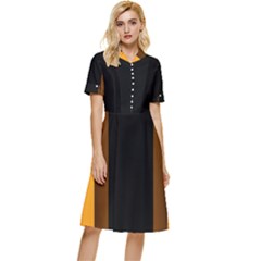 Gradient Button Top Knee Length Dress by Sparkle