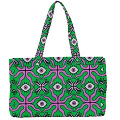 Abstract Illustration With Eyes Canvas Work Bag by SychEva