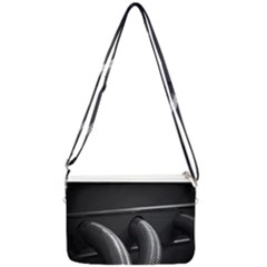 Tubes Of Power Double Gusset Crossbody Bag by DimitriosArt