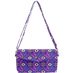 Abstract Illustration With Eyes Removable Strap Clutch Bag by SychEva