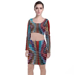 Digital Illusion Top And Skirt Sets by Sparkle