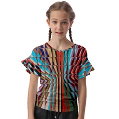 Digital Illusion Kids  Cut Out Flutter Sleeves by Sparkle