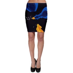 Digital Illusion Bodycon Skirt by Sparkle