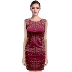 Abstract Pattern Geometric Backgrounds   Sleeveless Velvet Midi Dress by Eskimos