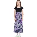 3d Lovely Geo Lines  Iv Kids  Flared Maxi Skirt View1
