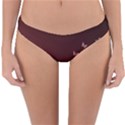 Red Gradient Butterflies pattern, nature theme Reversible Hipster Bikini Bottoms View3