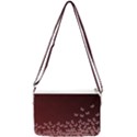 Red Gradient Butterflies pattern, nature theme Double Gusset Crossbody Bag View1