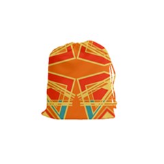 Abstract Pattern Geometric Backgrounds   Drawstring Pouch (small) by Eskimos