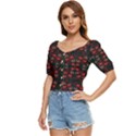 Floral pattern paisley style Paisley print.  Button up blouse View2
