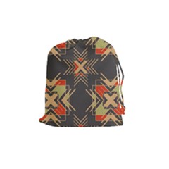 Abstract Geometric Design    Drawstring Pouch (medium) by Eskimos