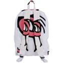 Cute Baby Monster Isolated Drawing Travelers  Backpack View3