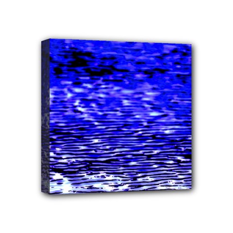 Blue Waves Flow Series 1 Mini Canvas 4  X 4  (stretched) by DimitriosArt