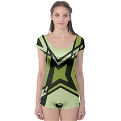 Abstract Pattern Geometric Backgrounds   Boyleg Leotard  by Eskimos