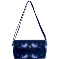 Floral Pattern Paisley Style Paisley Print   Removable Strap Clutch Bag by Eskimos