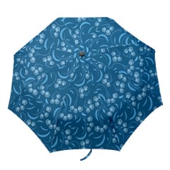 Folk Flowers Print Floral Pattern Ethnic Art Folding Umbrellas by Eskimos