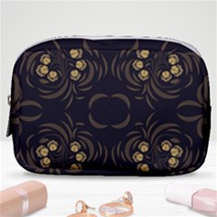Floral Folk Damask Pattern Fantasy Flowers Floral Geometric Fantasy Make Up Pouch (small) by Eskimos