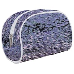 Silver Waves Flow Series 2 Make Up Case (medium) by DimitriosArt