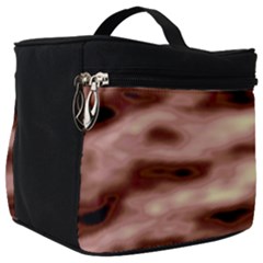 Pink  Waves Flow Series 7 Make Up Travel Bag (big) by DimitriosArt