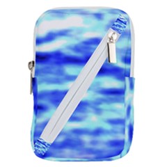 Blue Waves Flow Series 5 Belt Pouch Bag (small) by DimitriosArt