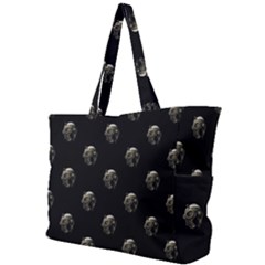 Creepy Head Sculpture With Respirator Motif Pattern Simple Shoulder Bag by dflcprintsclothing