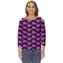 Abstract Waves Cut Out Wide Sleeve Top View1
