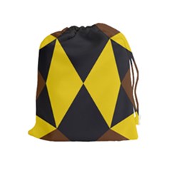 Abstract Pattern Geometric Backgrounds   Drawstring Pouch (xl) by Eskimos