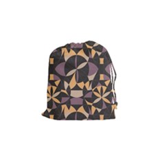 Abstract Pattern Geometric Backgrounds   Drawstring Pouch (small) by Eskimos